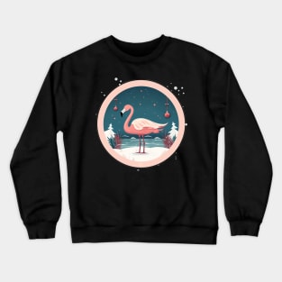 Flamingo Flock Sunset, Love Flamingos Crewneck Sweatshirt